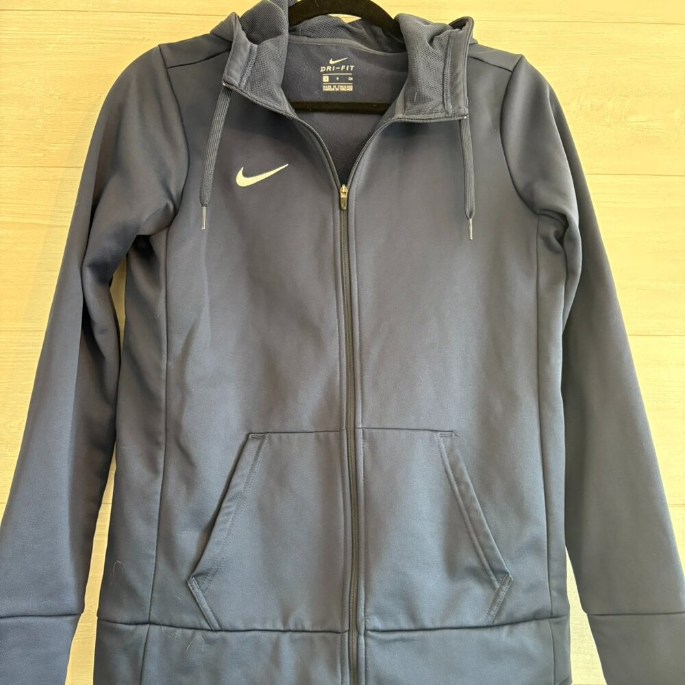 Nike jacket Therma Zip Training Hoodie Size S Blue - Picture 1 of 6